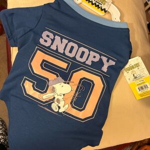 Peanuts Snoopy Blue T-Shirt fir Dog pet new M